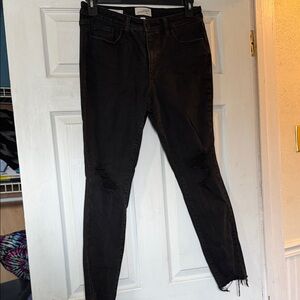 Universal Thread Black Distressed Skinny Jeans
